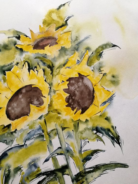 Sunflowers painting.