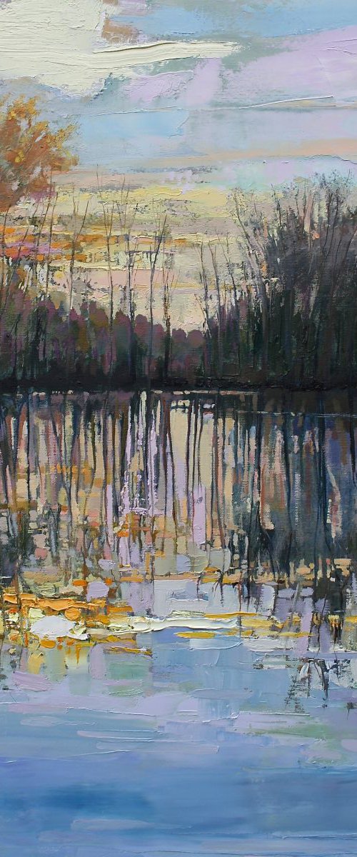 East of Long Island (Large Painting). by Simon Jones