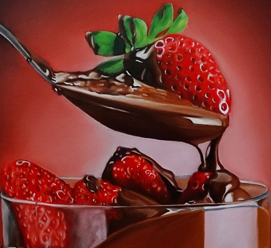 Still life with strawberries II