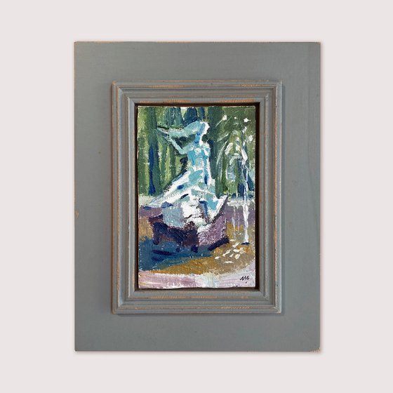 Park Fountain – Framed Landscape