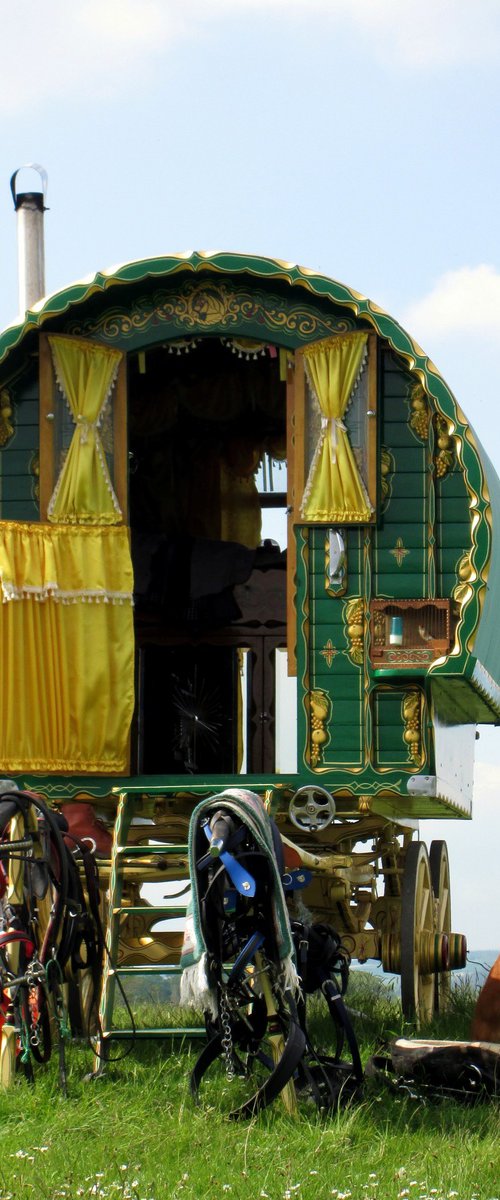 Gypsy Bowtop Caravan by oconnart