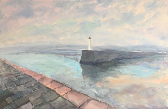 'Anstruther Harbour, Fife, looking North'