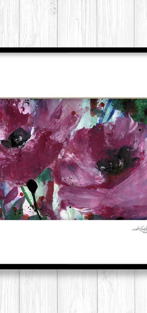 Abstract Floral 2020-63 - Flower Painting by Kathy Morton Stanion by Kathy Morton Stanion