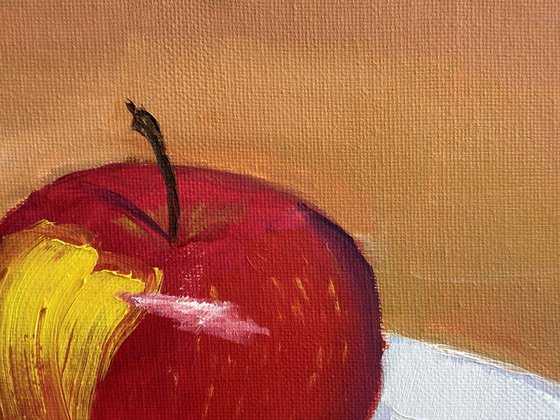 Still life with an apple