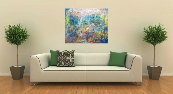 Your breath (n.346) - 90,00 x 75,00 x 2,50 cm - ready to hang - acrylic painting on stretched canvas
