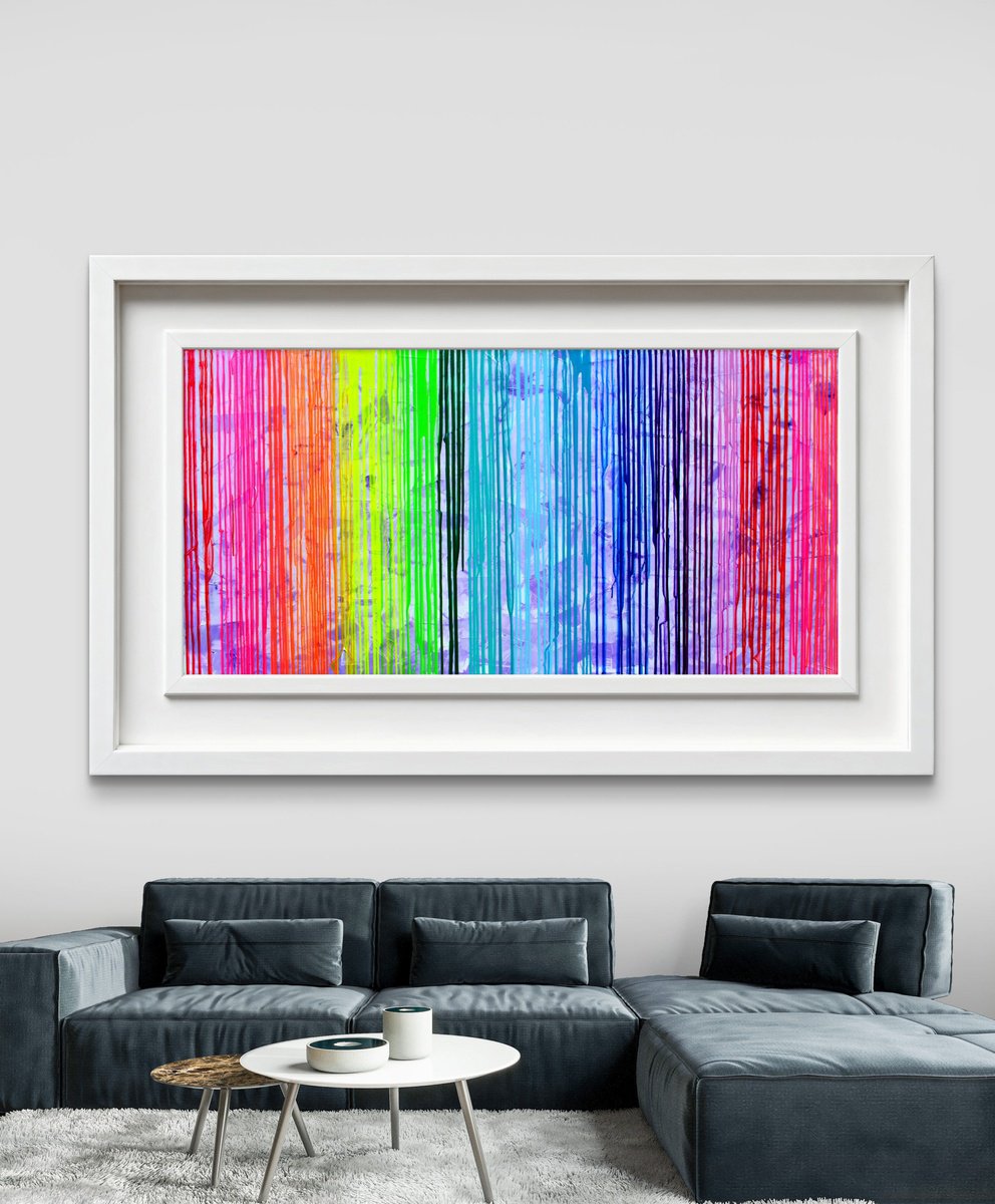 Melted Rainbow By Soos Tiberiu, 63 X 31, Artwork For Sale On Artfinder
