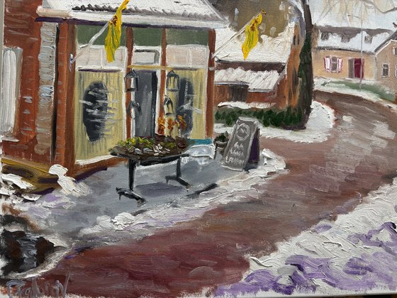 Dalen Flower Shop in Winter