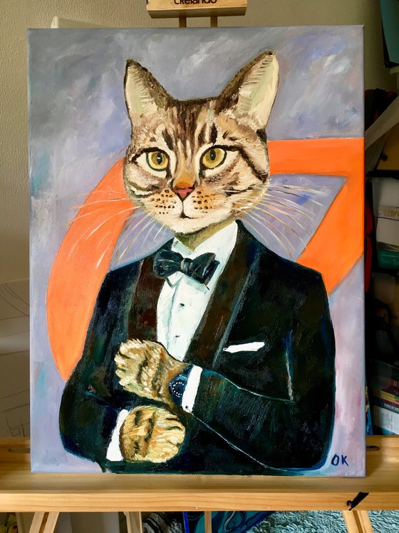 Cat  James Bond 007, Cats never die. #2