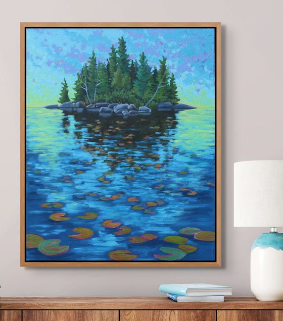 Island with Water Lilies