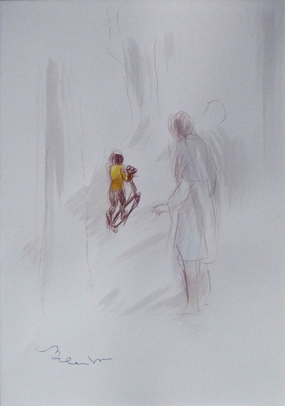 Montmartre 4, pencil sketch 29x21 cm