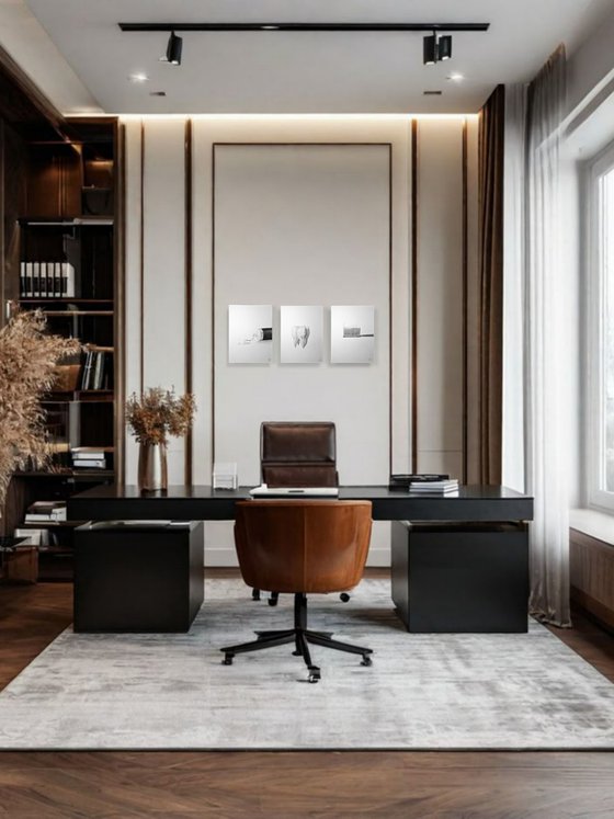 triptych “Dentist” (from "PWF" series)