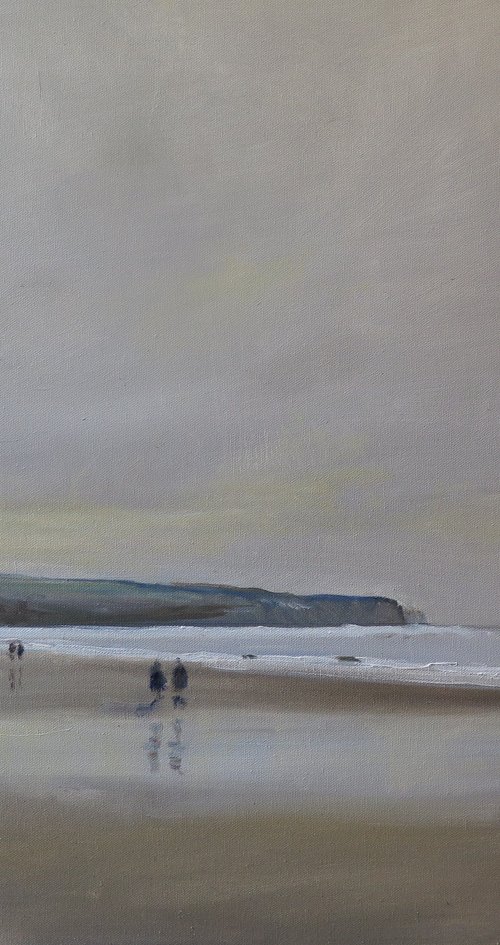 Evening View of Sandsend by Malcolm Ludvigsen