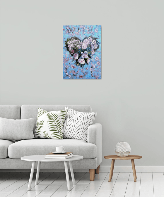 The Pulse of Origin: A Floral Heart