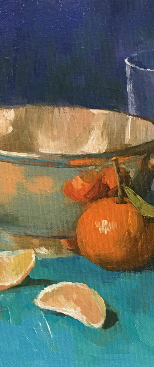Still Life with Mandarins (Framed) by Ling Strube