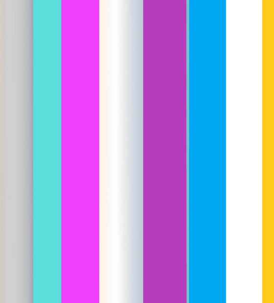 Abstraction multi-colored yellow pink gray blue stripes