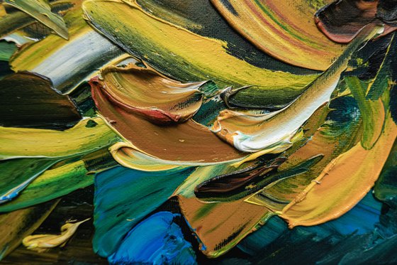 Sunflower Field Oil Painting