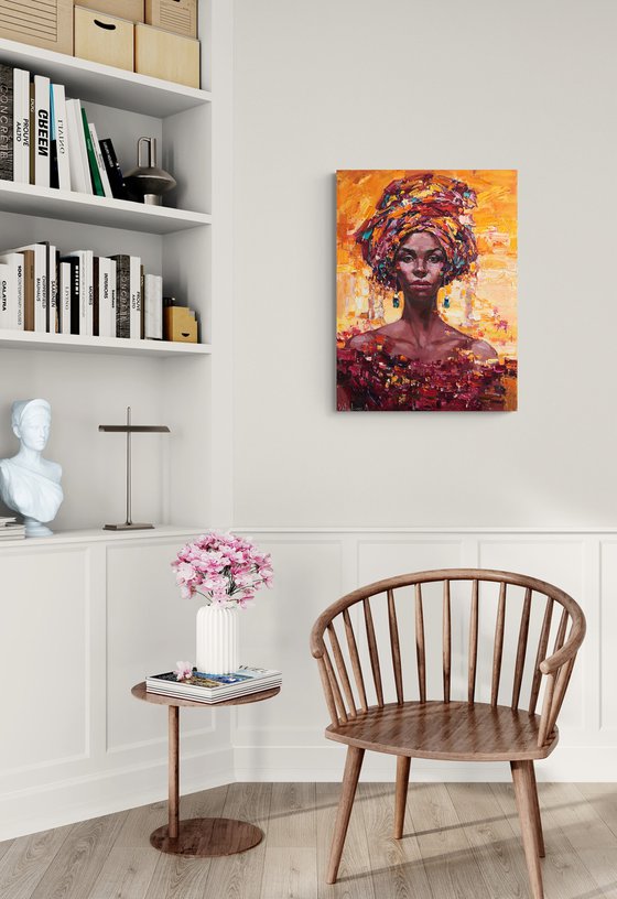 African Queen portrait