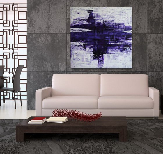 Purple Meltdown (100 x 100 cm) XXL (40 x 40 inches)