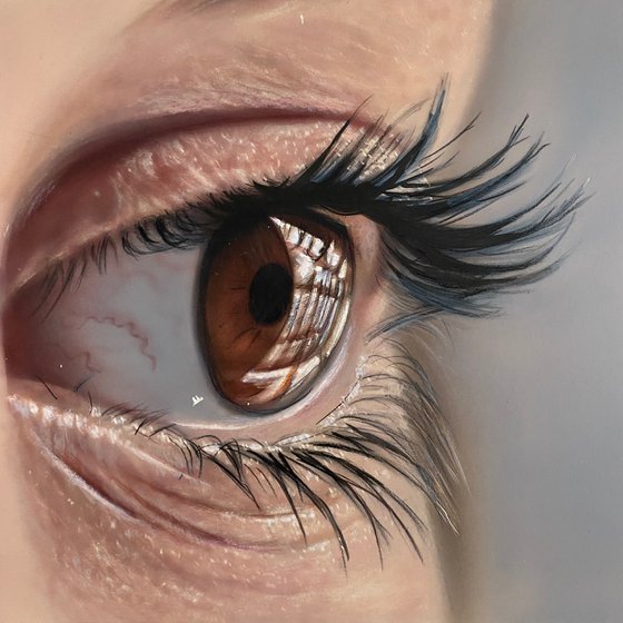 Photorealistic eye.