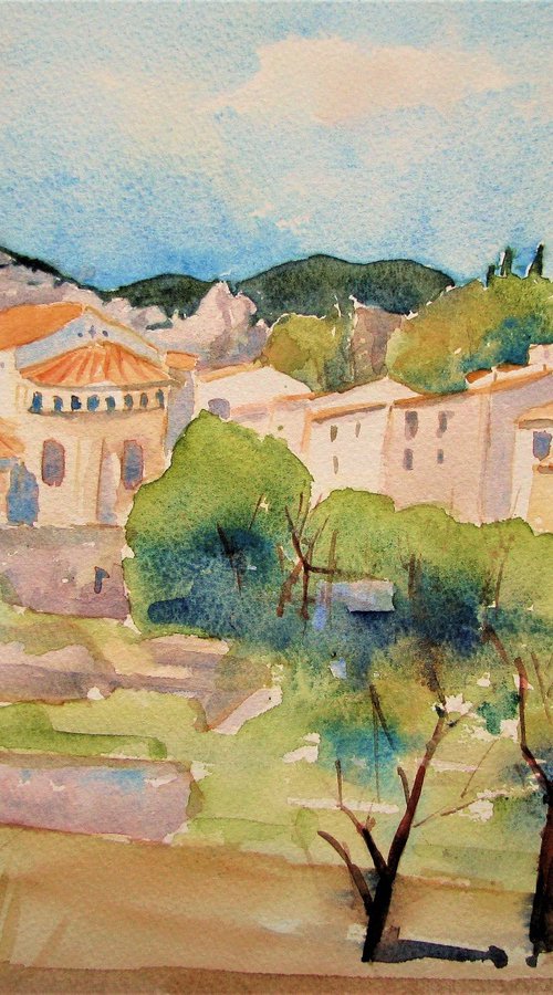 Village in the south of France by Jean-Noël Le Junter