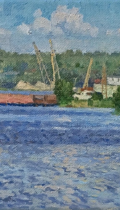 The Volga River in Kimry by Olga Goryunova