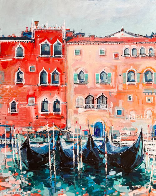 Venice - By The Grand Canal by Irina Rumyantseva