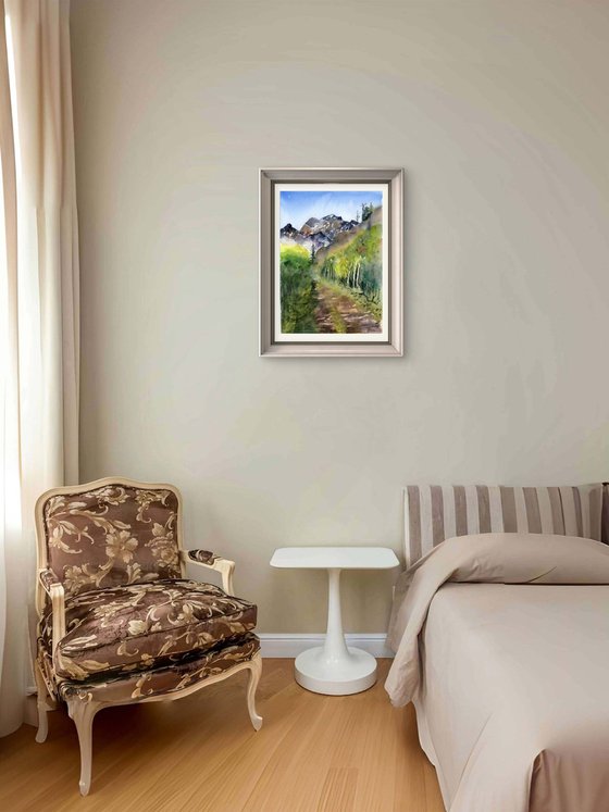 Mountain Path in Morning