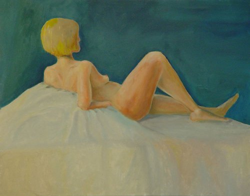 Nude Woman in Repose, Suzanne by Leon Sarantos