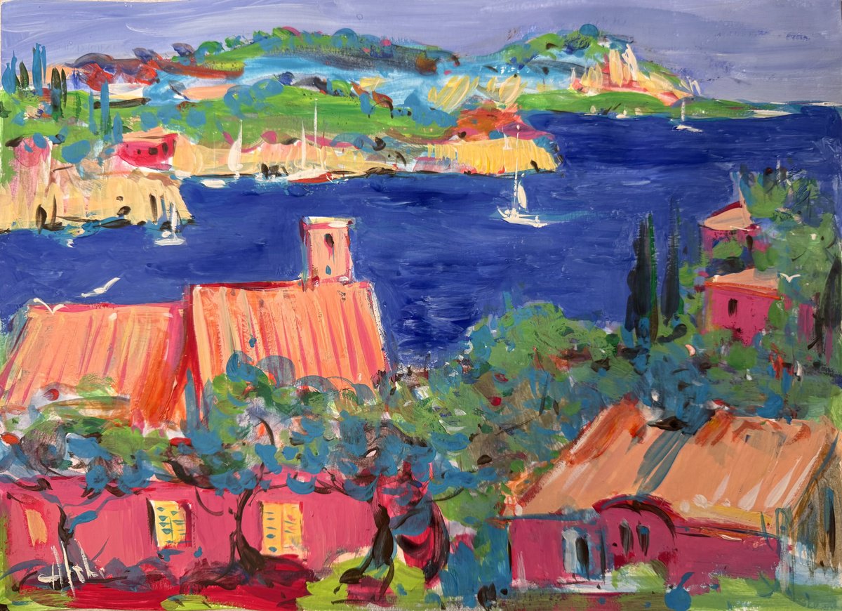 Afternoon In Corfu By Altin Furxhi, 13 X 9, Artwork For Sale On Artfinder