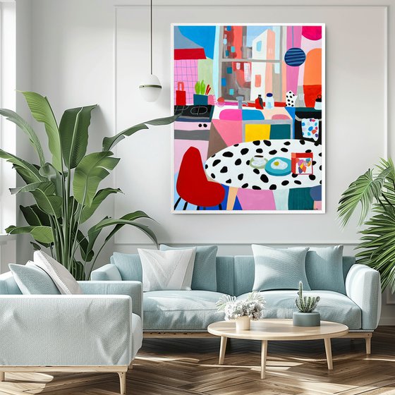 Colorful Morning in Kitchen