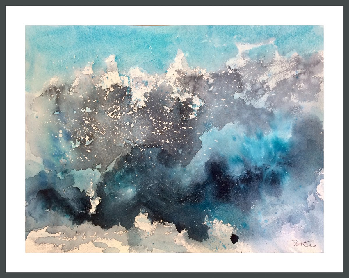 Abstract Watercolour By Gesa Reuter, 16 X 12, You Can