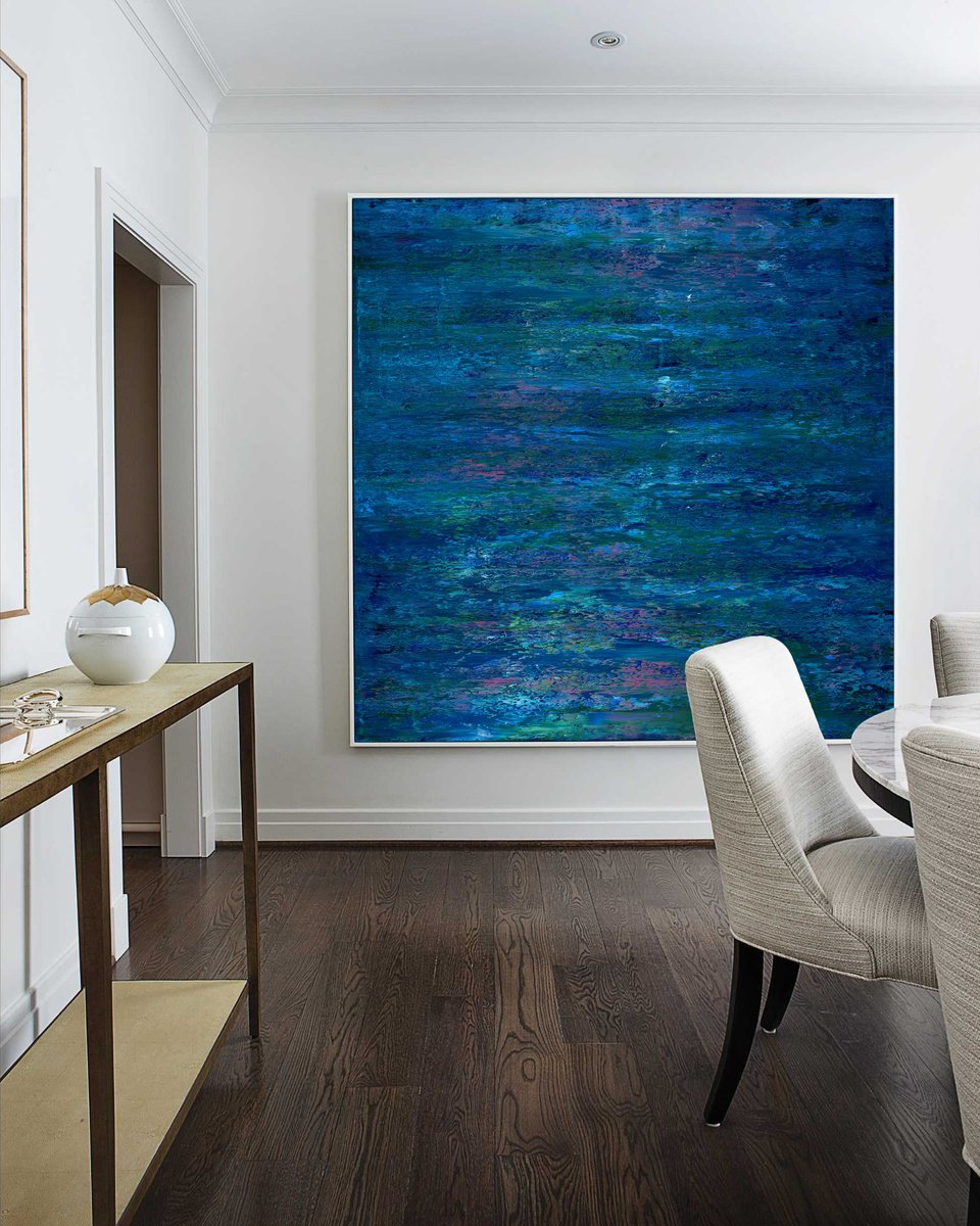Summer Blue By Nataliia Sydorova, 75 X 75, Artwork For Sale On Artfinder