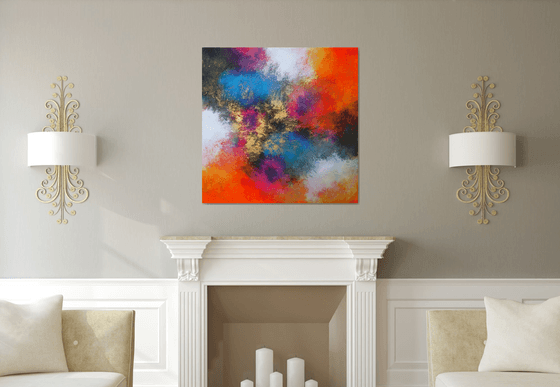 Contemporary art, original acrylic abstract painting / Unique painting by Alex Senchenko /Ready to hang /  Episode 68