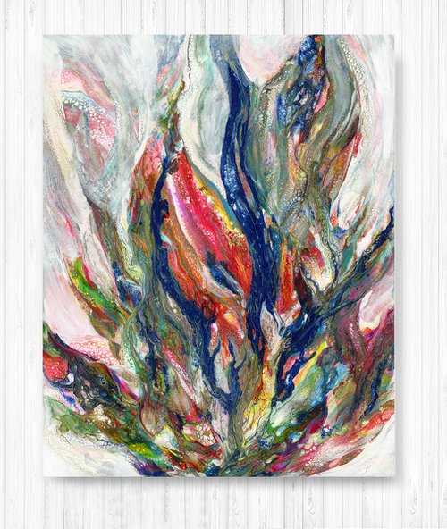 Organic Ecstasy 70  - Abstract Painting  by Kathy Morton Stanion by Kathy Morton Stanion