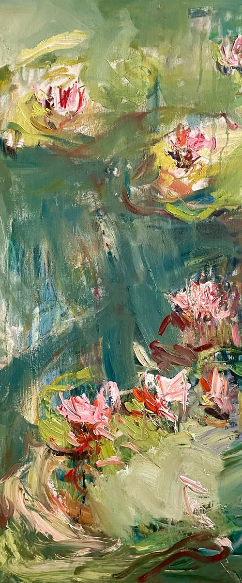 The old pond. Reflections. by Lilia Orlova-Holmes