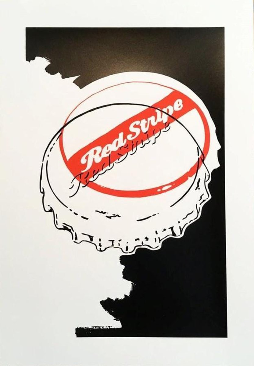 Red Stripe Top Misprint by Carl Stimpson