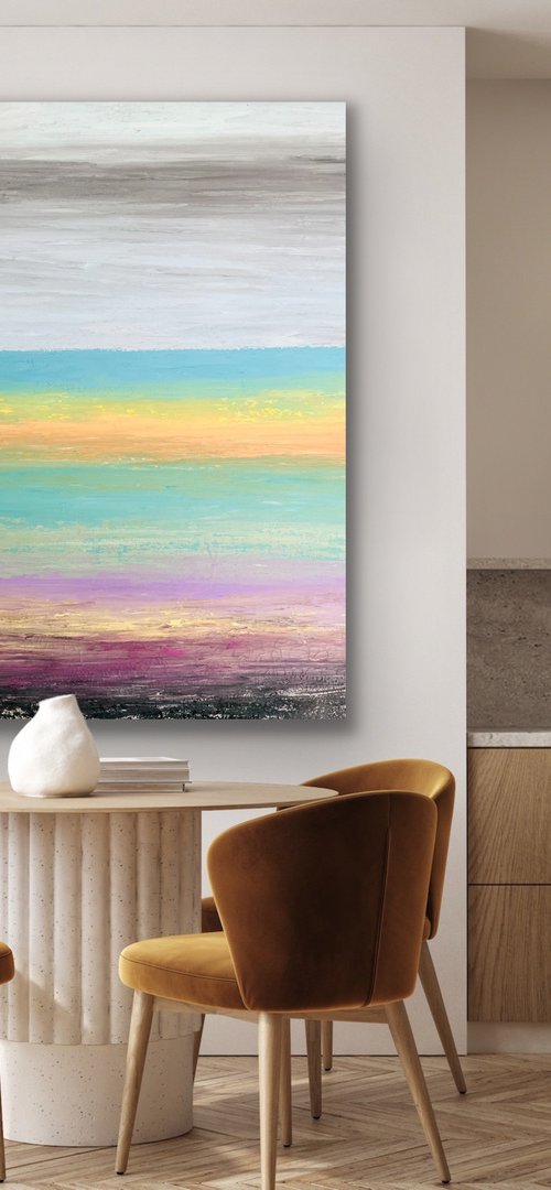 Tones of Love - Abstract landscape by Pooja Verma