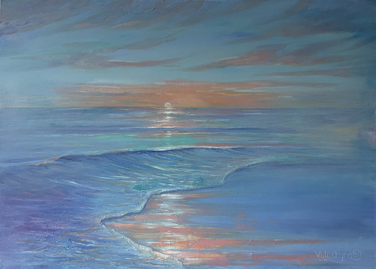 Beautiful Sea. Original oil painting by Mary Voloshyna