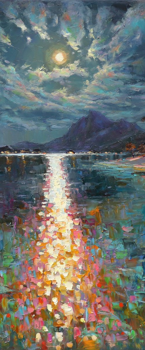 Night by the Sea by Evgeny Chernyakovsky