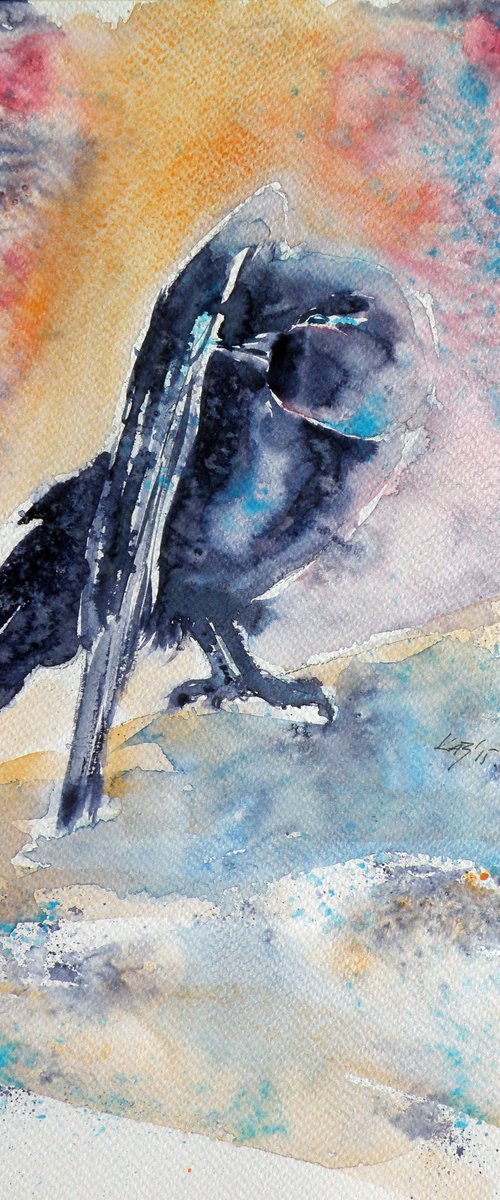 Crow in autumn II by Kovács Anna Brigitta