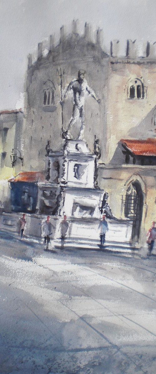 Nettuno square - Bologna by Giorgio Gosti