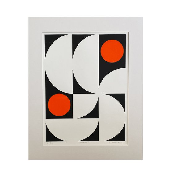 Mid-Century art | Original Screen Print | 500 x 400mm frame | Abstract Original Print | Modern Silkscreen Print
