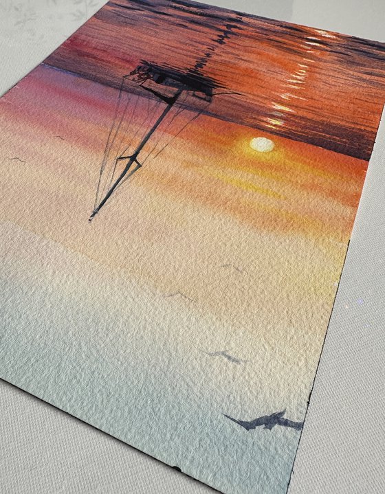 Sailboat at Sunset