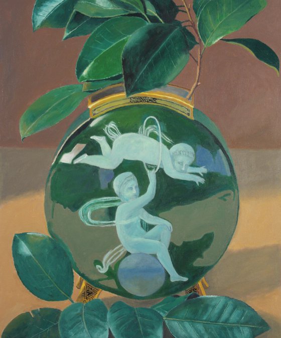 Vase and Camellia