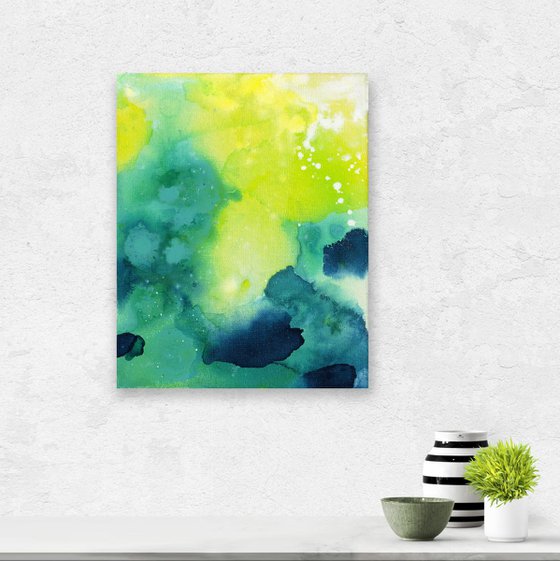 Magical Tranquility -  Minimal Abstract Painting  by Kathy Morton Stanion