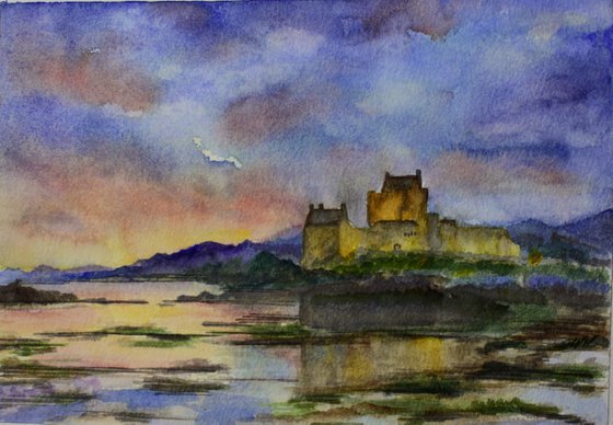 Coastal Castle by Twilight