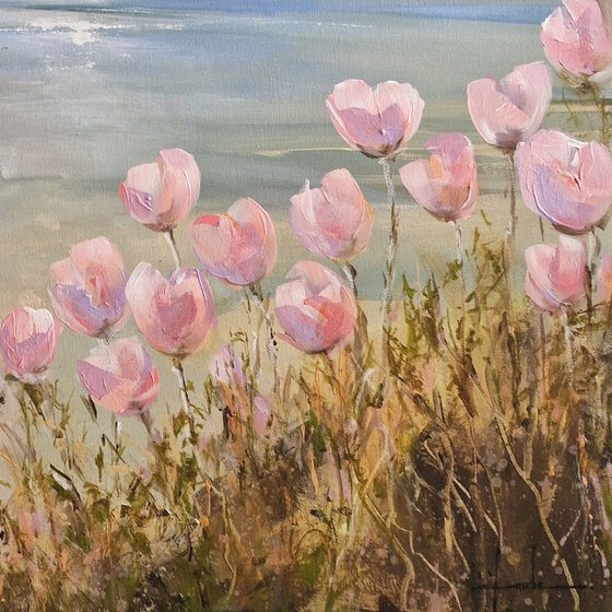 Soft Flowers By The Sea