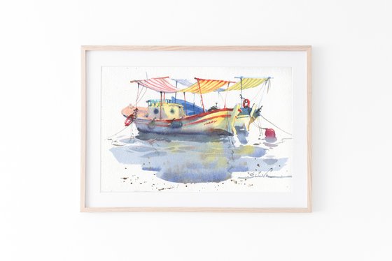 Pleasure boats paintings