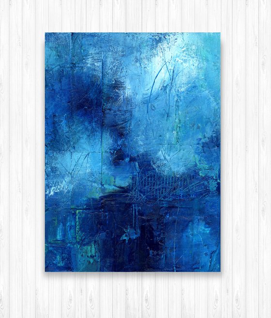 Color Harmony 2  - Abstract Highly Textured Painting  by Kathy Morton Stanion
