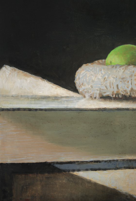Three Green Apples still life